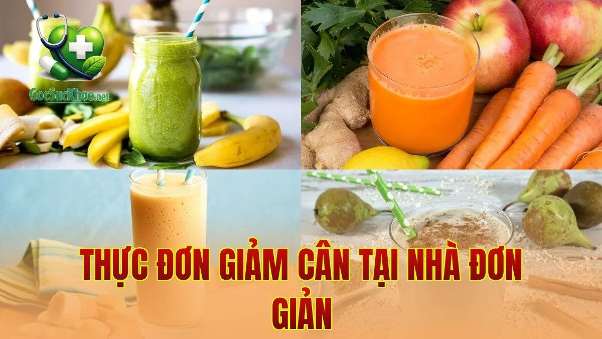 Thực đơn giảm cân tại nhà đơn giản