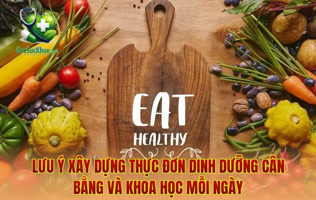 Lưu ý xây dựng thực đơn dinh dưỡng cân bằng và khoa học mỗi ngày