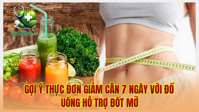 Gợi ý thực đơn giảm cân 7 ngày với đồ uống hỗ trợ đốt mỡ