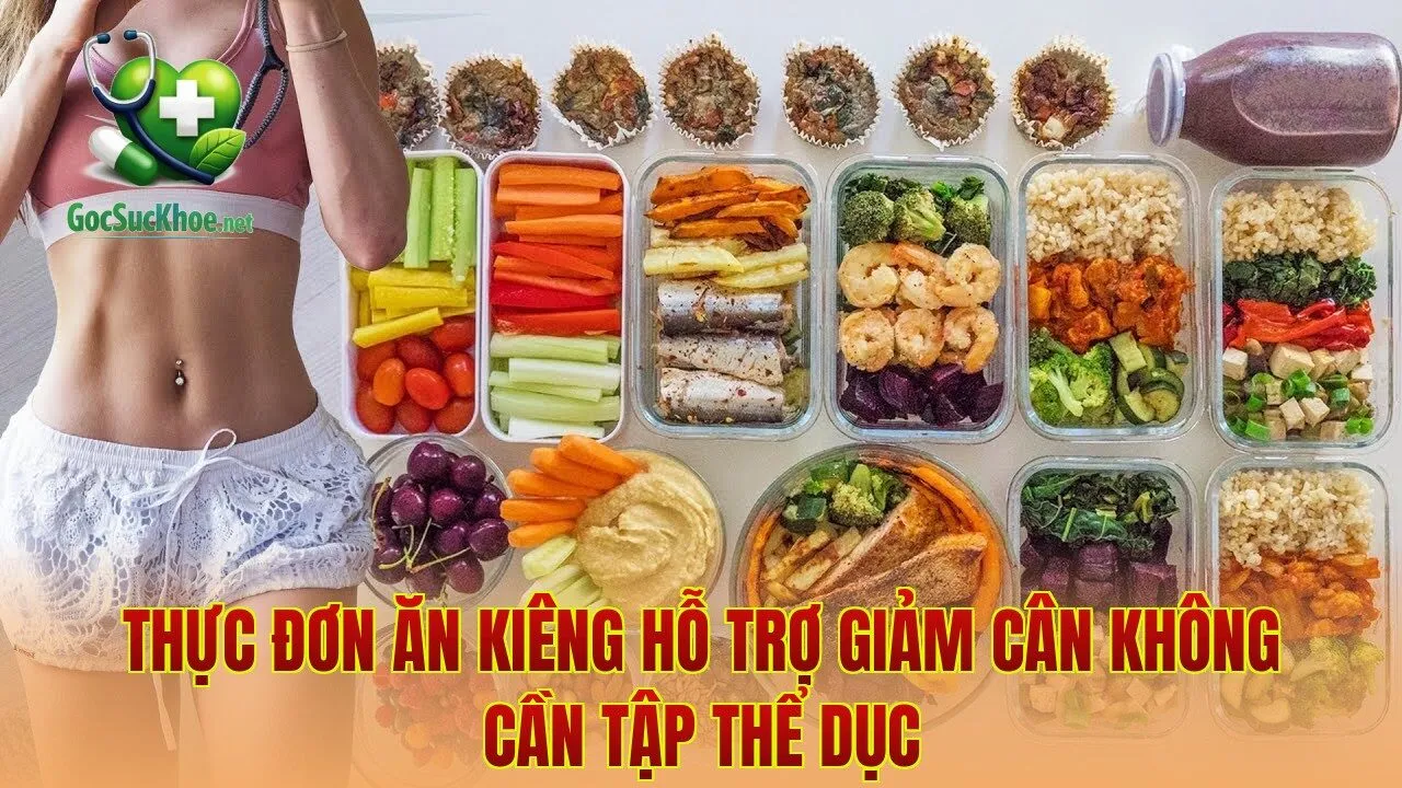 Thực đơn ăn kiêng hỗ trợ giảm cân không cần tập thể dục
