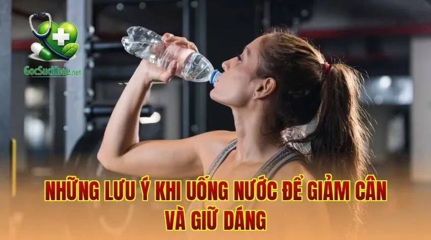 Những lưu ý khi uống nước để giảm cân và giữ dáng