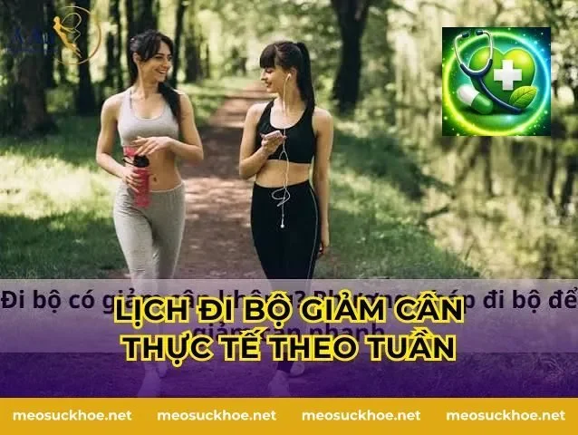 Lịch Đi Bộ Giảm Cân Thực Tế Theo Tuần