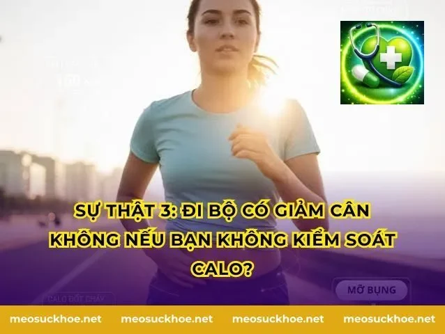 Sự Thật 3: Đi Bộ Có Giảm Cân Không Nếu Bạn Không Kiểm Soát Calo?
